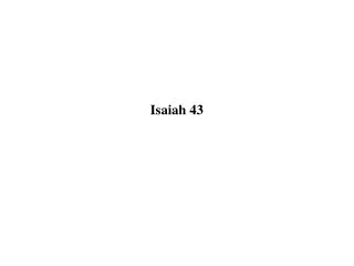Isaiah 43