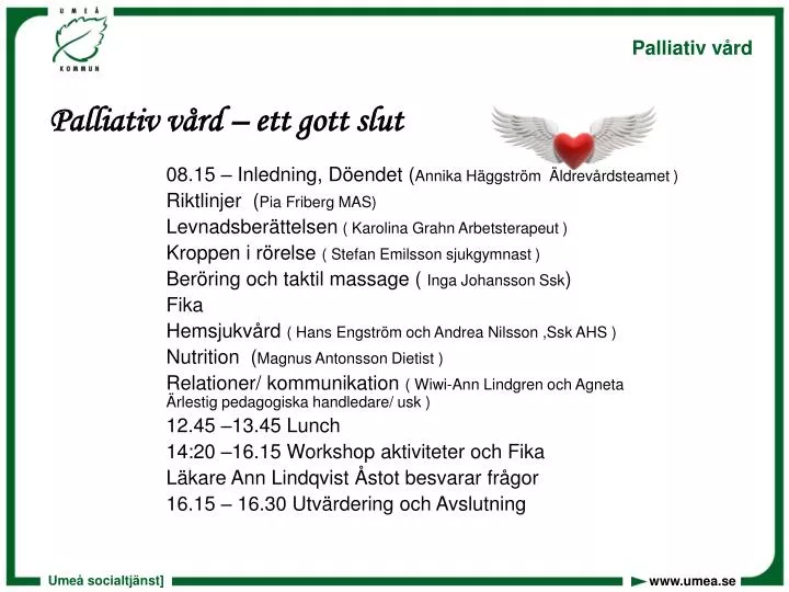 palliativ v rd ett gott slut