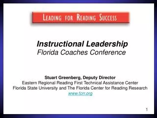 Instructional Leadership Florida Coaches Conference