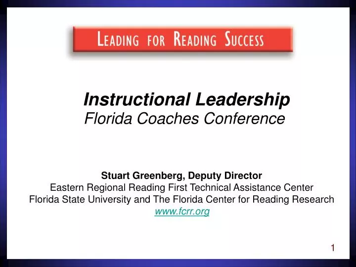 instructional leadership florida coaches conference