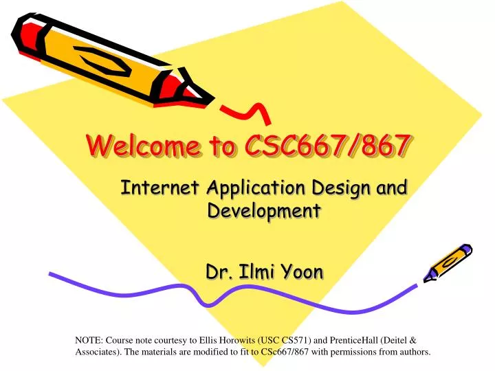 welcome to csc667 867