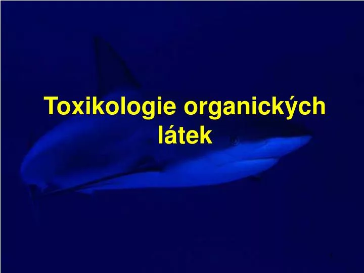 toxikologie organick ch l tek
