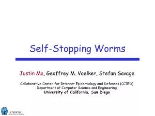 Self-Stopping Worms