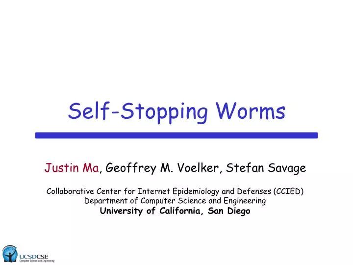 self stopping worms