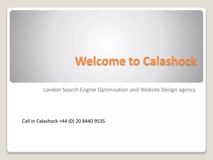 welcome to calashock