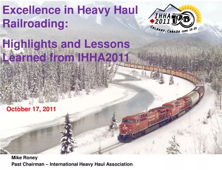 mike roney past chairman international heavy haul association