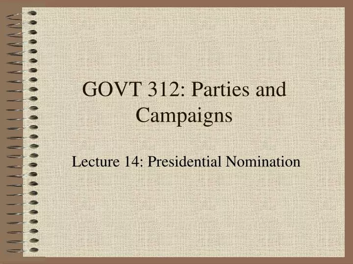 govt 312 parties and campaigns