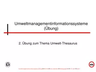 umweltmanagementinformationssysteme bung