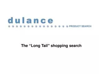 The “Long Tail” shopping search