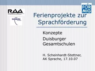 ferienprojekte zur sprachf rderung