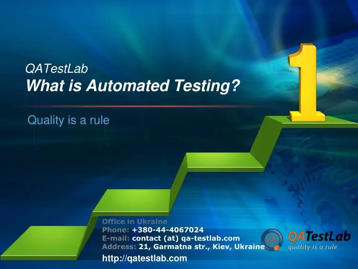 qatestlab what is automated testing