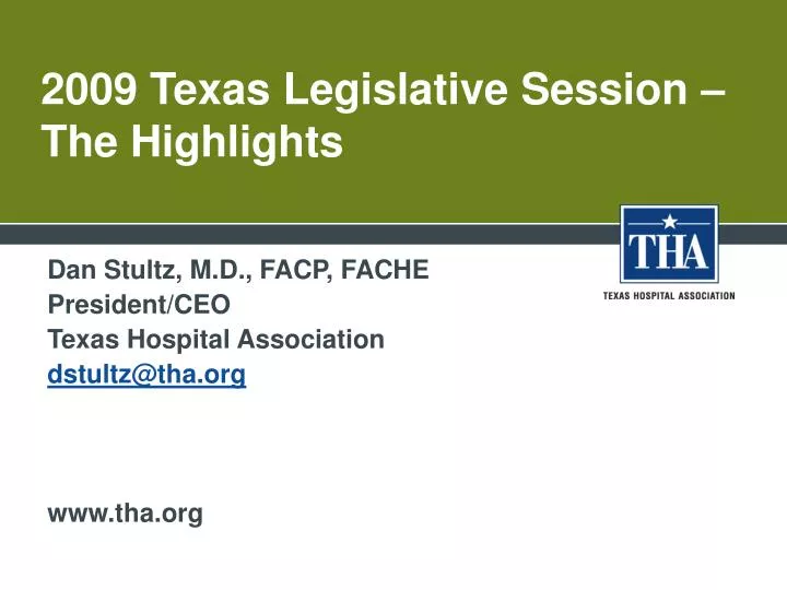 2009 texas legislative session the highlights