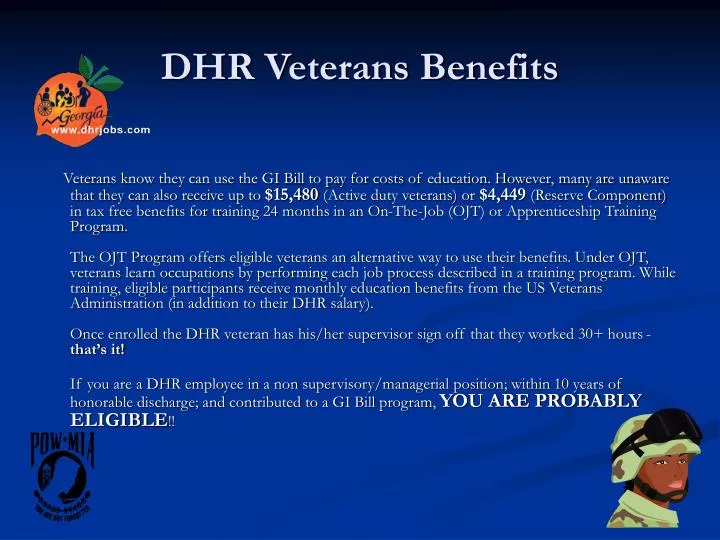 dhr veterans benefits