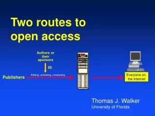 Two routes to open access