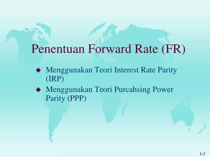 penentuan forward rate fr