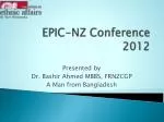 EPIC-NZ Conference 2012