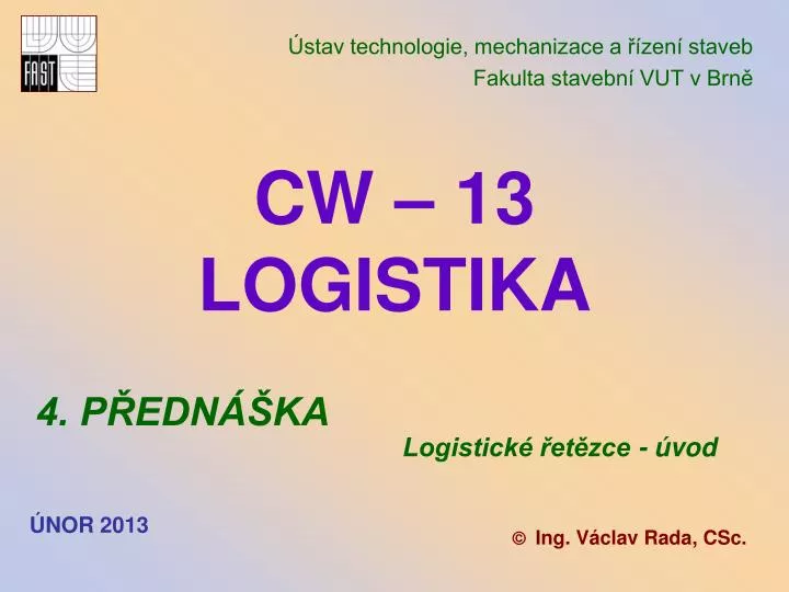 cw 13 logistika