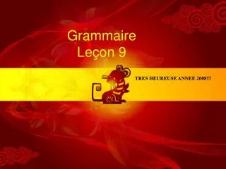 grammaire le on 9