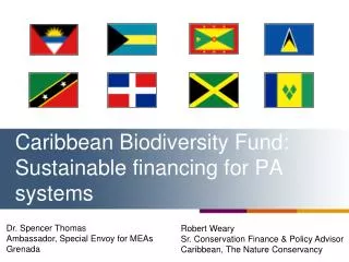 Caribbean Biodiversity Fund: Sustainable financing for PA systems