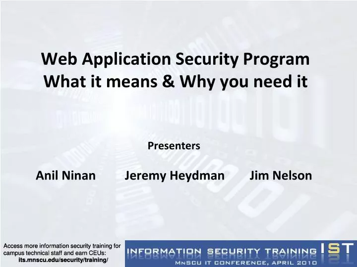 web application security program what it means why you need it