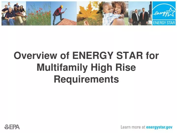overview of energy star for multifamily high rise requirements