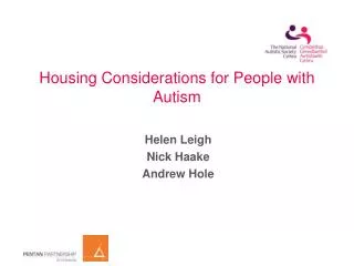 Housing Considerations for People with Autism