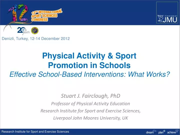 physical activity sport promotion in schools effective school based interventions what works