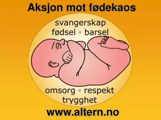 Aksjon mot fødekaos