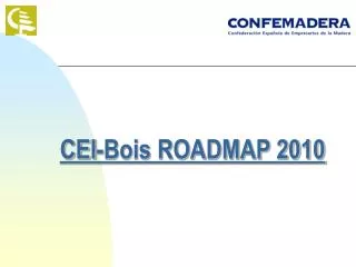 cei bois roadmap 2010