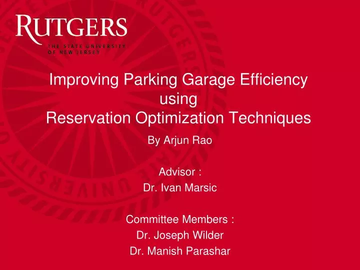 improving parking garage efficiency using reservation optimization techniques