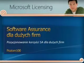 Software Assurance dla dużych firm