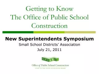 Getting to Know The Office of Public School Construction