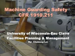 Machine Guarding Safety CFR 1910.211