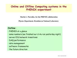 Online and Offline Computing systems in the PHENIX experiment