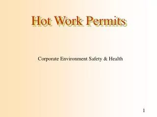 Hot Work Permits