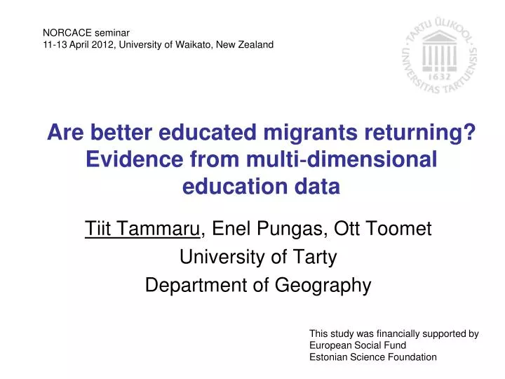 are better educated migrants returning evidence from multi dimensional education data