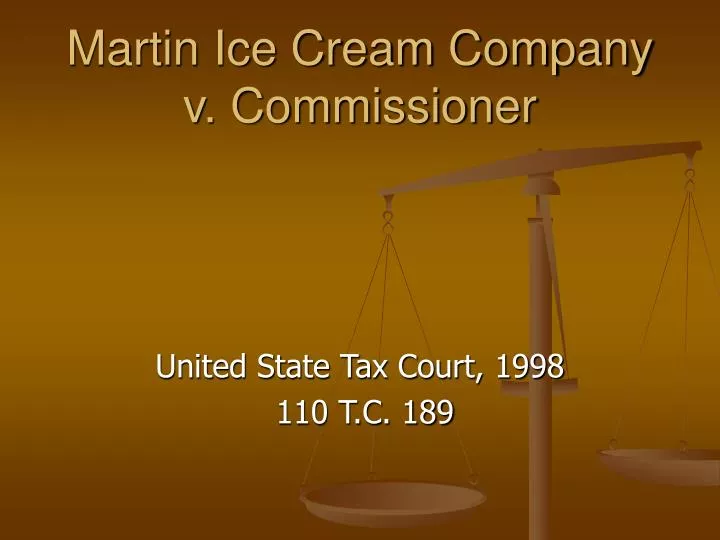 martin ice cream company v commissioner
