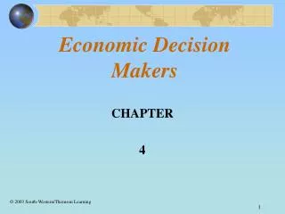 Economic Decision Makers