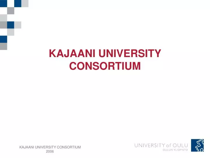 kajaani university consortium