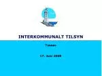 INTERKOMMUNALT TILSYN - slide 1