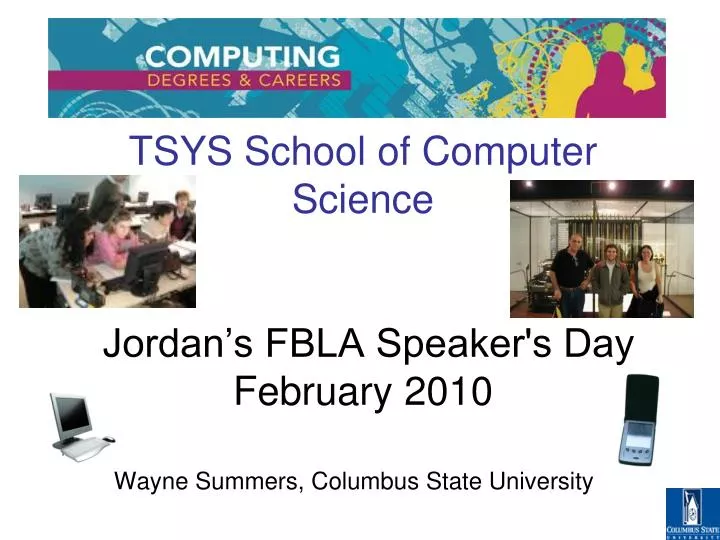 tsys school of computer science jordan s fbla speaker s day february 2010