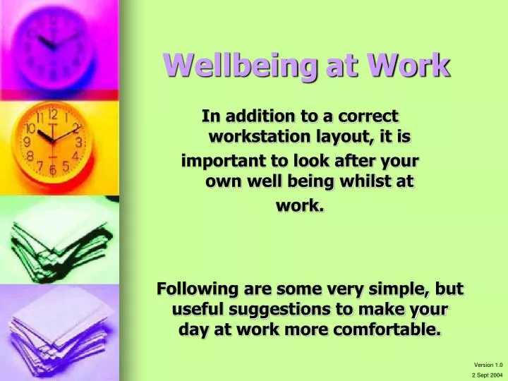 wellbeing at work