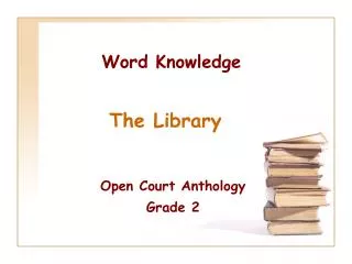 word knowledge