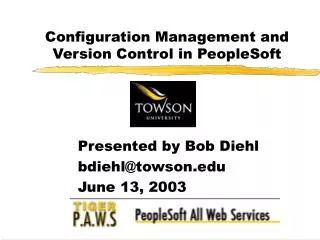 Configuration Management and Version Control in PeopleSoft