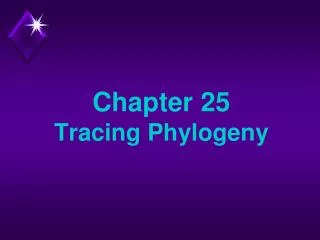 Chapter 25 Tracing Phylogeny