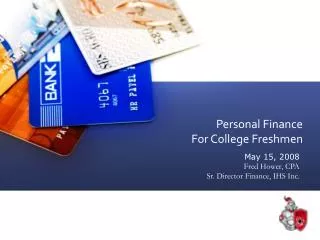 Personal Finance For College Freshmen