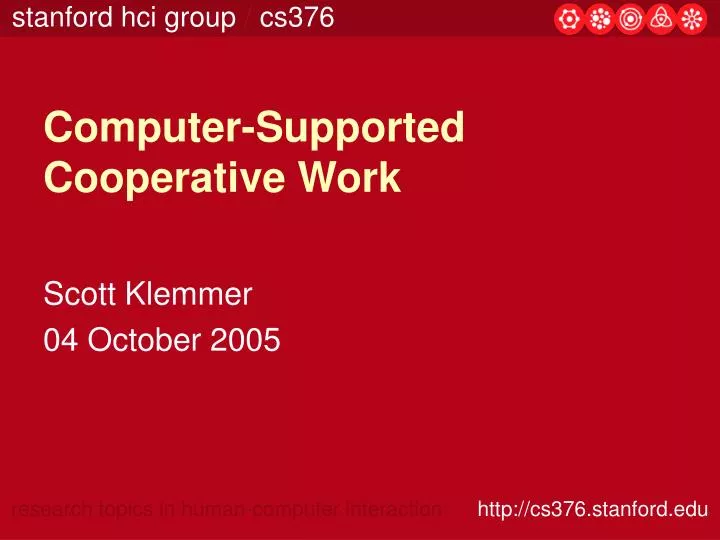 computer supported cooperative work