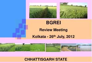 BGREI Review Meeting Kolkata - 26 th July, 2012