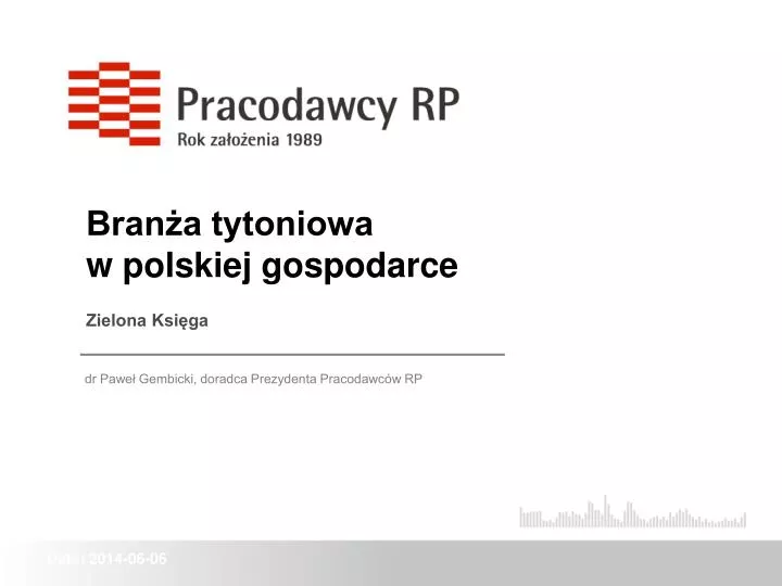 bran a tytoniowa w polskiej gospodarce