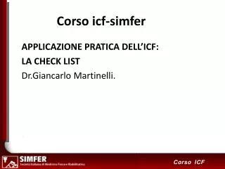 corso icf simfer